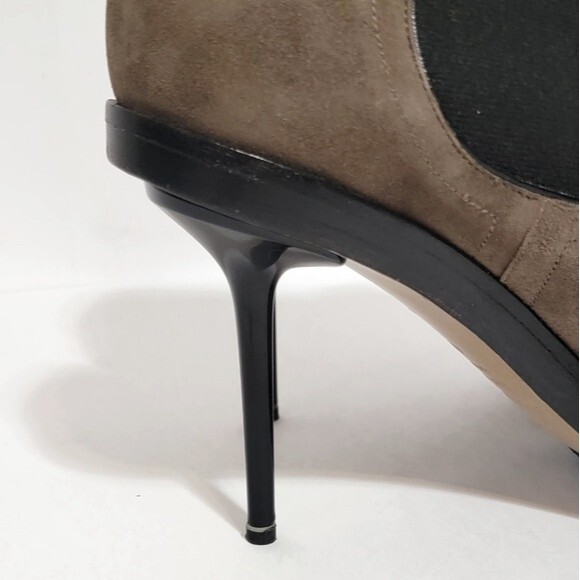 NEW! Nickolas Kirkwood Suade Platform Booties Heel - Picture 7 of 12
